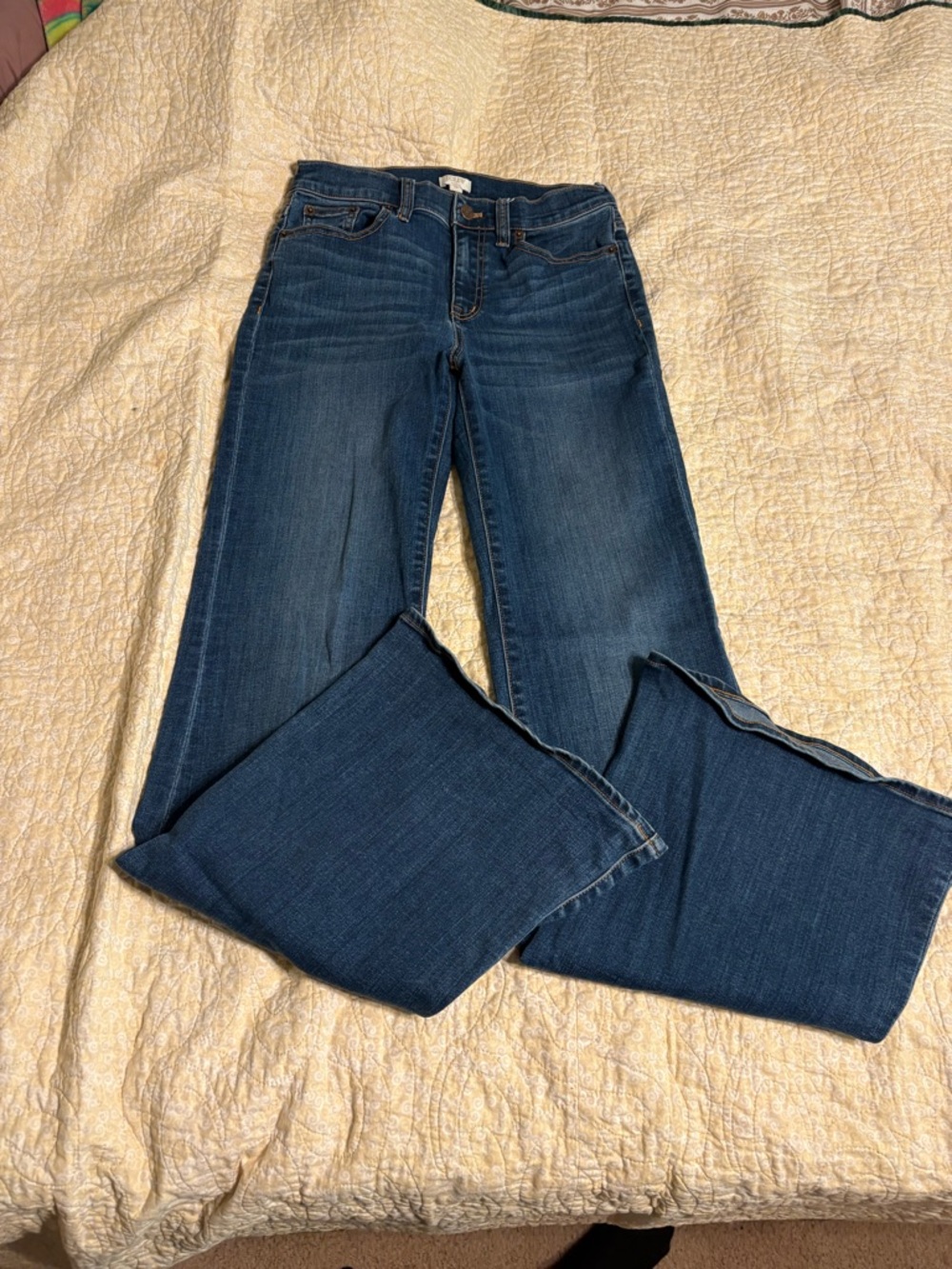Classic Women's Dark Blue Bootcut Jeans